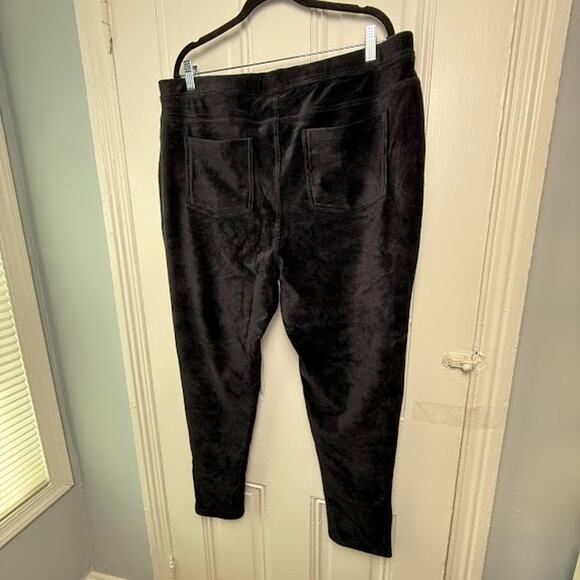 QVC Susan Graver Knit Corduroy Straight Leg Pants Womens 1X Black Pull On NWOT - Picture 7 of 11